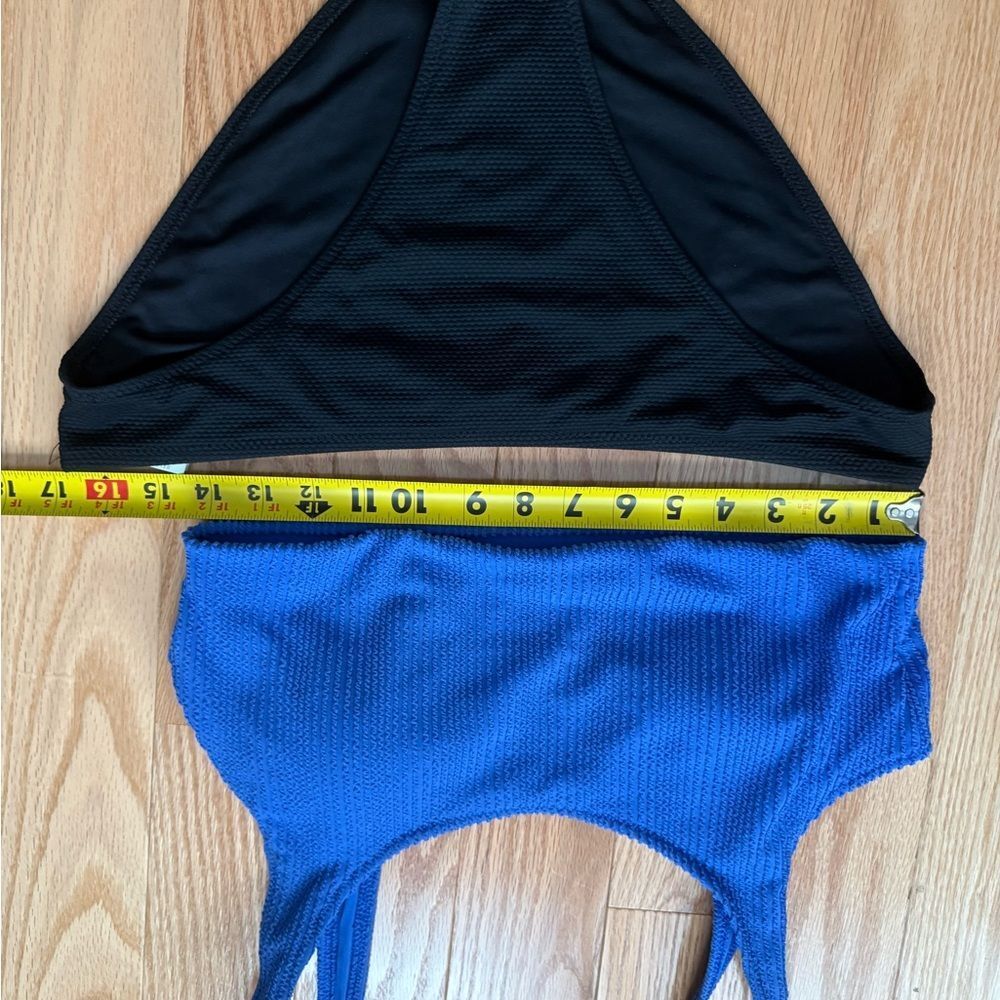 Old Navy Vibrant Blue and black swimsuit - Picture 11 of 12